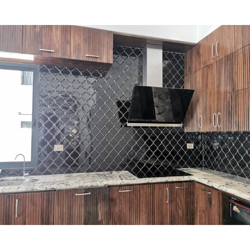 Gạch  mosaic lồng đèn  màu đen MHG 810