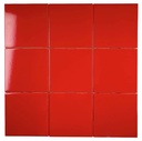 Gạch thẻ vuông đỏ bóng KT 100x100mm NGT_M1110_MDC