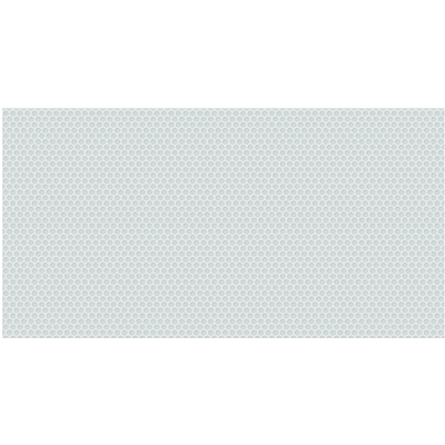 Gạch ốp tường mosaic gốm chấm bi tròn trắng mờ mã NK1915