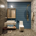Gạch Mosaic Stark ốp tường màu xám đậm 45x95mm 509 