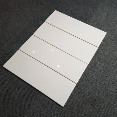 Gạch thẻ trang trí trắng bóng phẳng 150x450mm STA15450