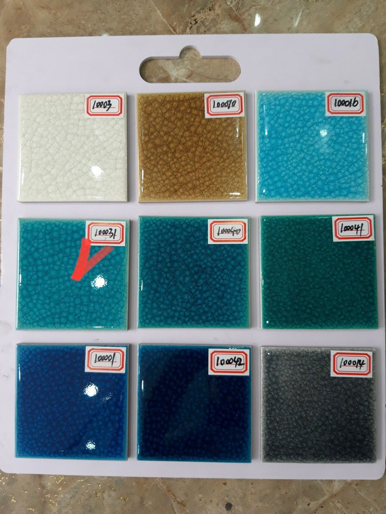 Gạch Mosaic gốm men rạn KT 100x100mm mã 10031