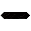 Gạch thẻ mũi tên màu đen bóng KT 75x300mm mã 990013