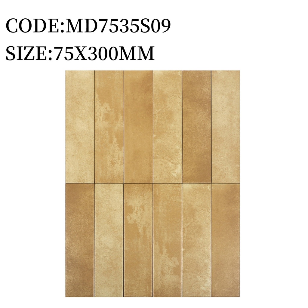 Gạch thẻ porcelain 75x300 mã MD7535S03