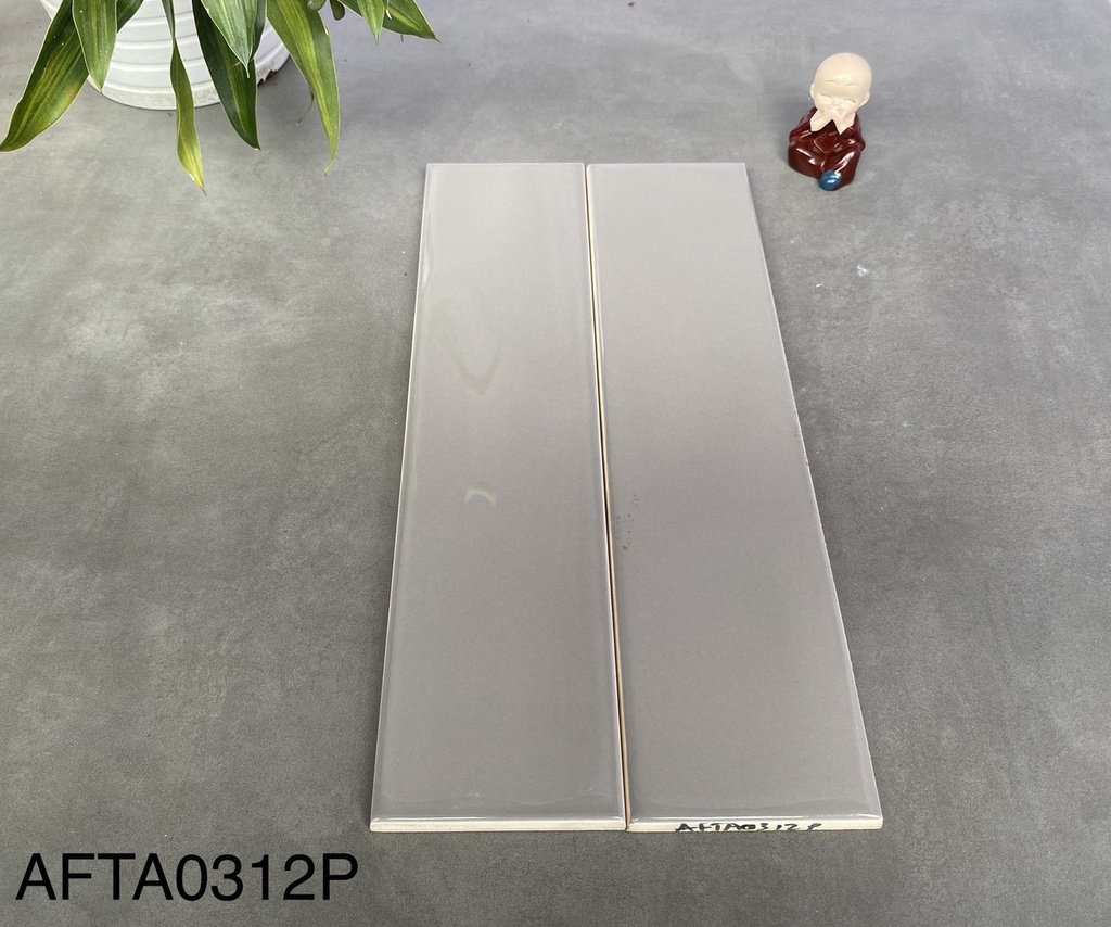 Gạch thẻ Việt Nam 75x300mm, xám phóng phẳng, mã AFTA0312P (loại 1)