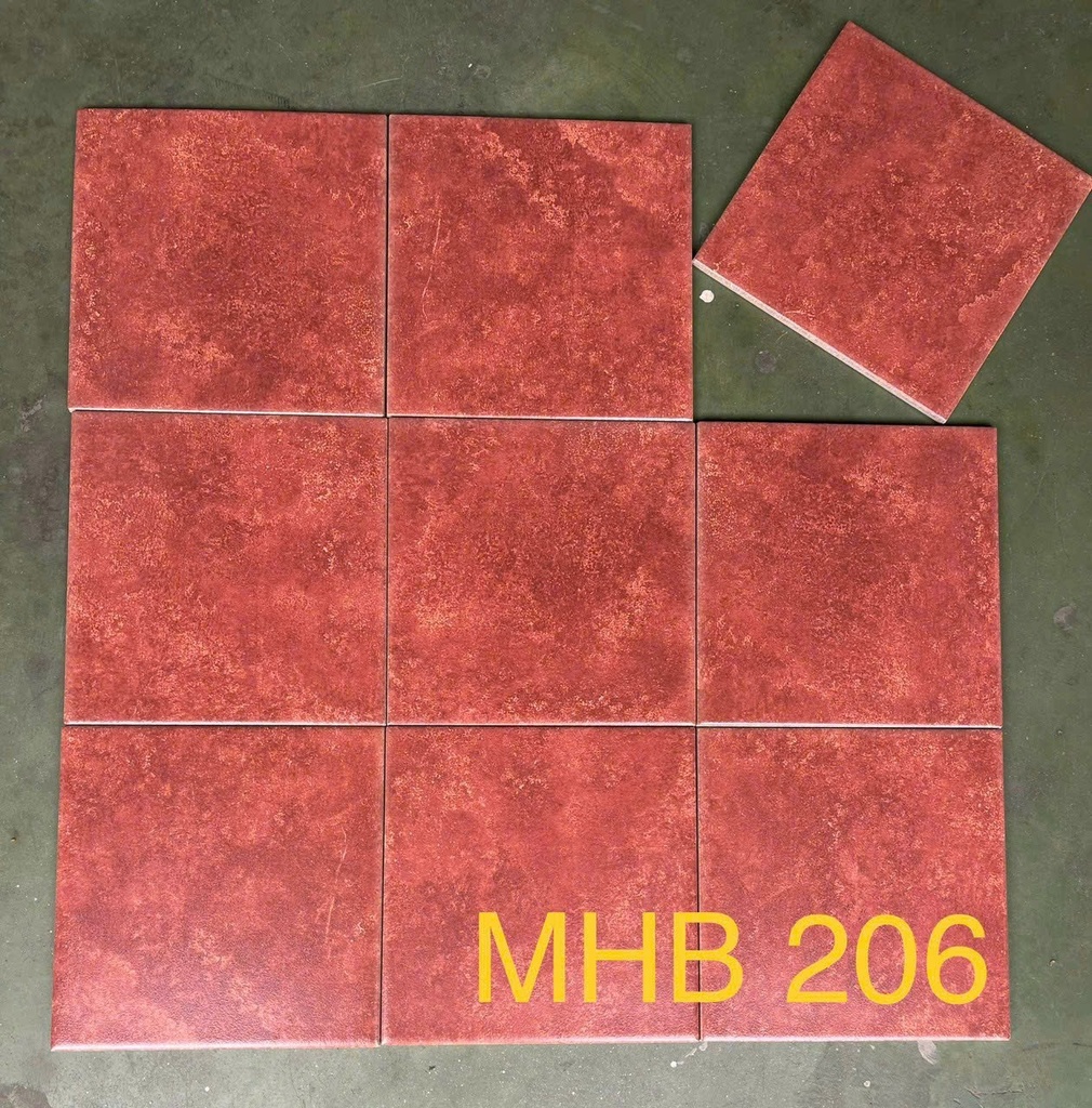 Gạch bông Trung Quốc, men mờ xương porcelain, KT 200x200mm, MHB206(DC284) (1 hộp/25 viên/1m2)