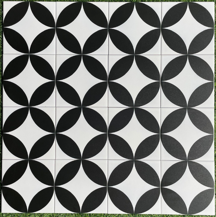 Gạch Bông Trung Quốc, men mờ xương porcelain, KT 200x200, 2015 (1 hộp/25 viên/1m2)