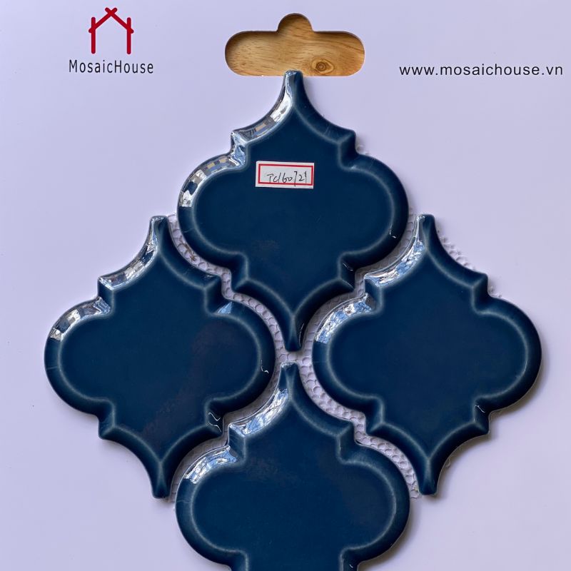 Mosaic Lồng Đèn Màu Xanh Dương