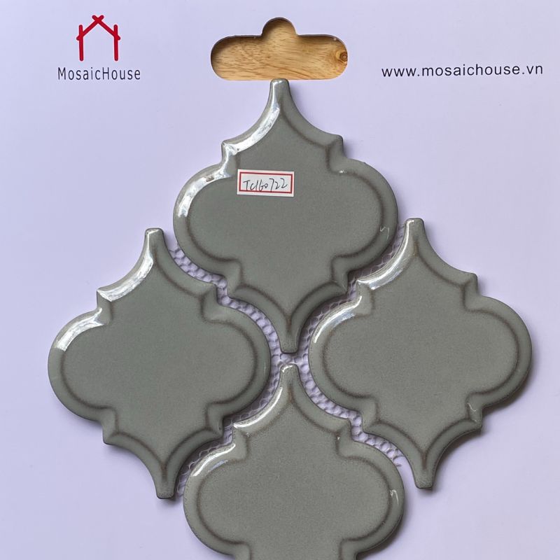 Mosaic Lồng Đèn Màu Xám