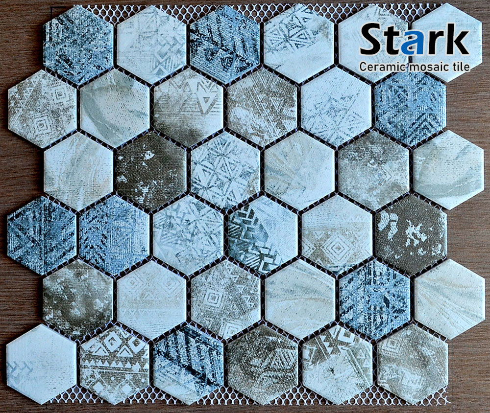 Mosaic lục giác hoa văn 5159HD51126