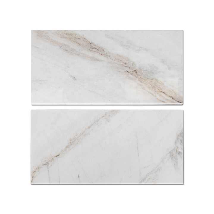 Gạch và đá cẩm thạch trắng CenturyMosaic Glorious White 12x24