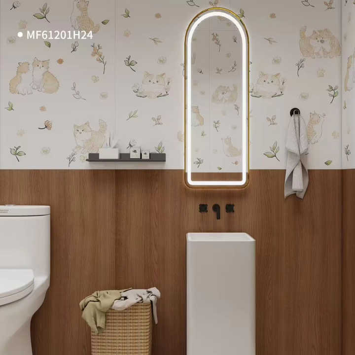 Gạch hoa văn 600*1200MM trang trí tường nội thất hiện đại