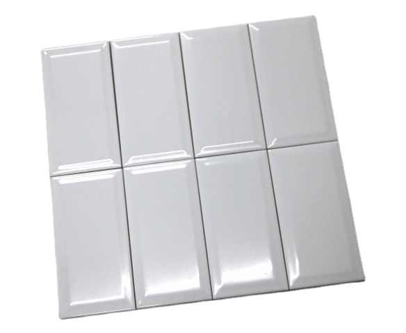 Gạch ốp tường men bóng trắng MDC Foshan 75*150 mm