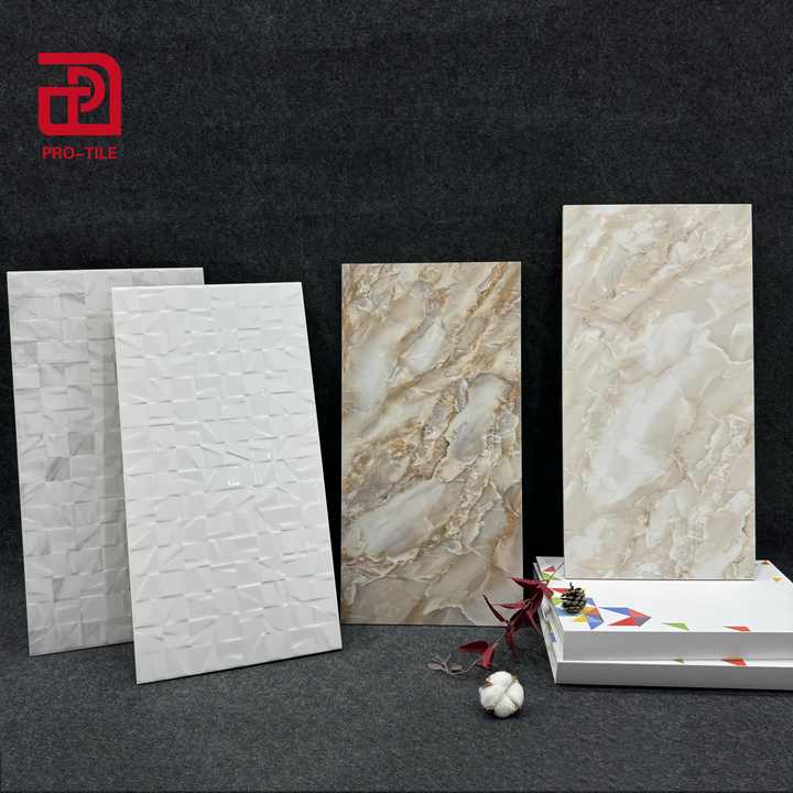 Gạch ốp tường men sứ giả đá cẩm thạch 300*600