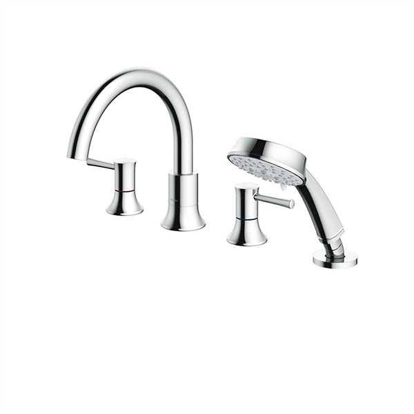 Vòi xả bồn nóng lạnh kèm sen tắm LN (4 lỗ) TBS02202BA