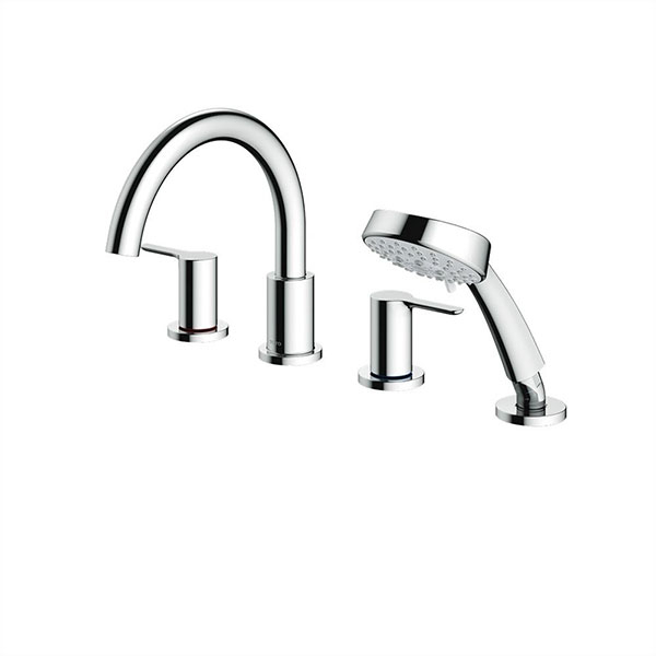 Vòi nóng lạnh bồn tắm nằm kèm sen tắm LB (4 lỗ) TBS01202BA