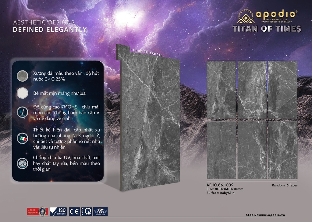 Gạch ốp lát Apodio 80x160 AF.10.86.1039 (French Imperiale)
