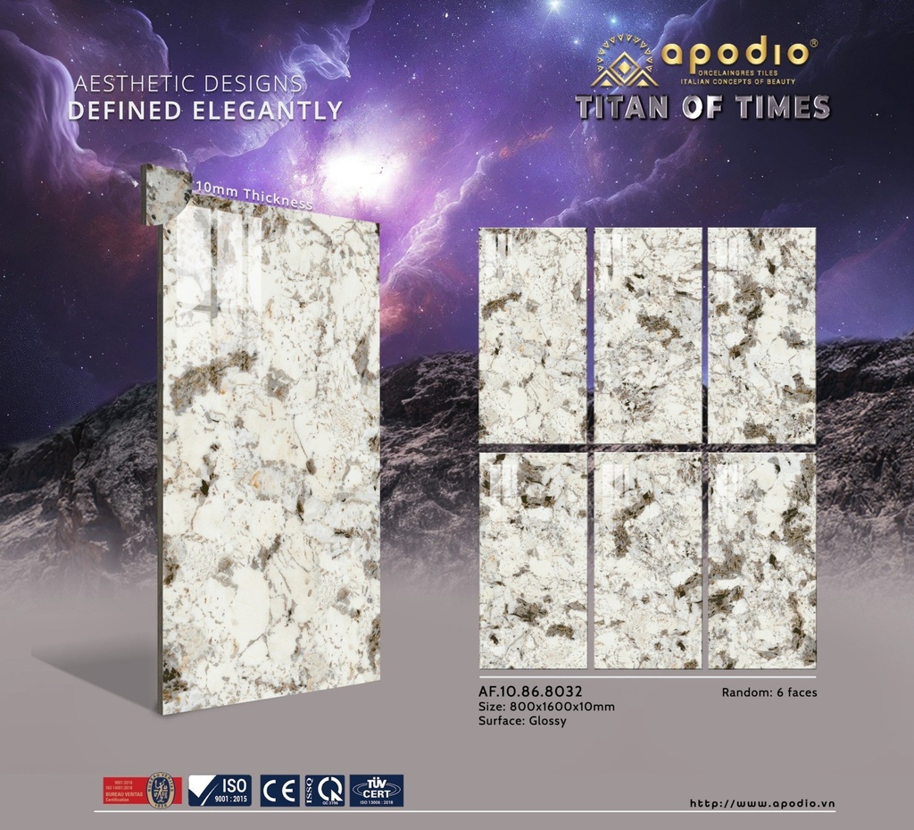 Gạch ốp lát Apodio 80x160 AF.10.86.8032 (Alaska)