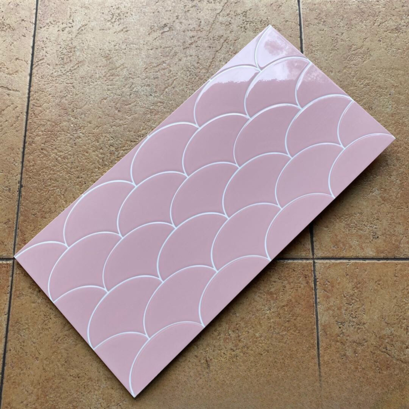 Gạch ốp tường giả vảy cá KT 300x600mm 6505
