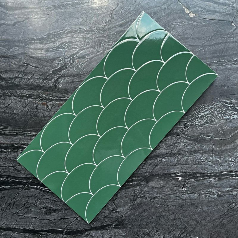 Gạch ốp tường giả vảy cá KT 300x600mm 6519