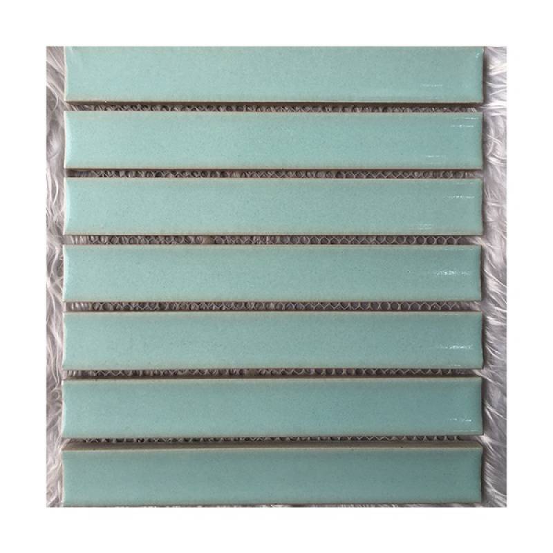 Gạch mosaic gốm trang trí 295x295mm màu xanh lá cây