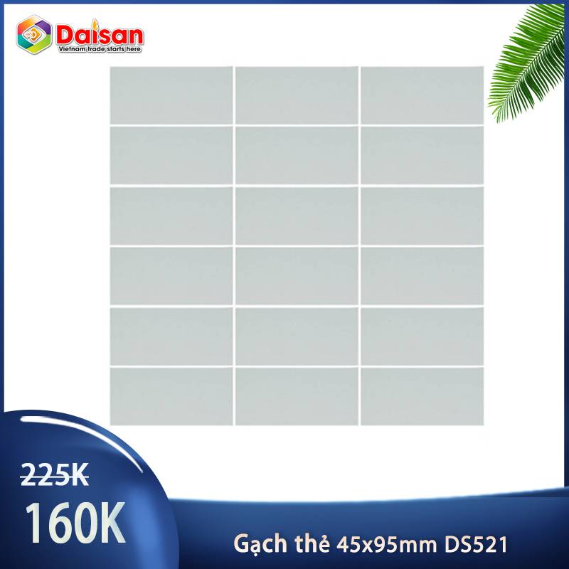 Gạch thẻ ốp tường 45x95mm 521