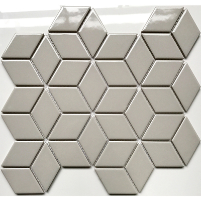 Gạch Mosaic thoi xám bóng kt 48x82x6mm 51508 (1h/1.818m/22vien)
