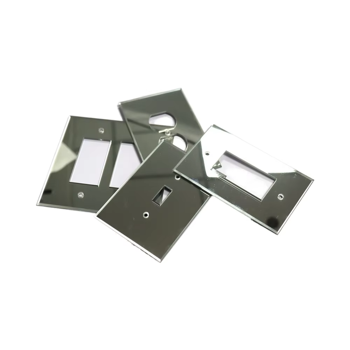 Bảng che ổ cắm công tắc tường acrylic tráng gương phản chiếu