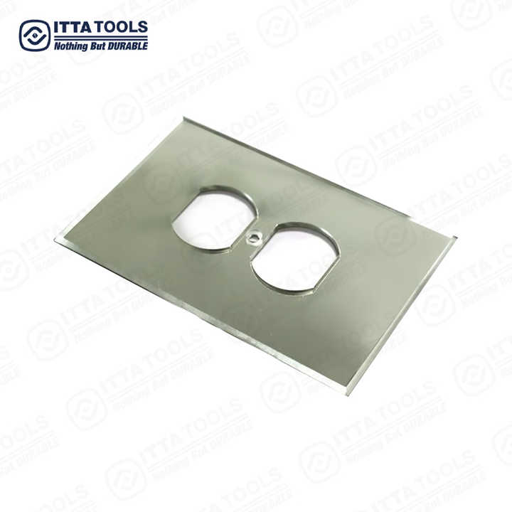 Bảng che công tắc gương chuyên nghiệp, trang trí, một cần gạt, hai lỗ cắm, chất liệu acrylic