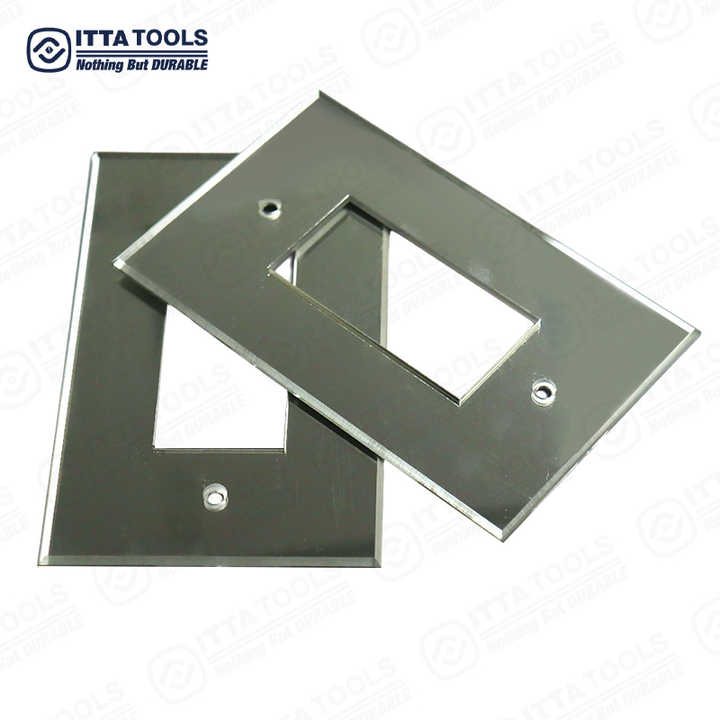 Bảng Tấm Phản Quang Acrylic Trơn Trong Suốt Cao Cấp 1 Cụm Công Tắc Ánh Sáng