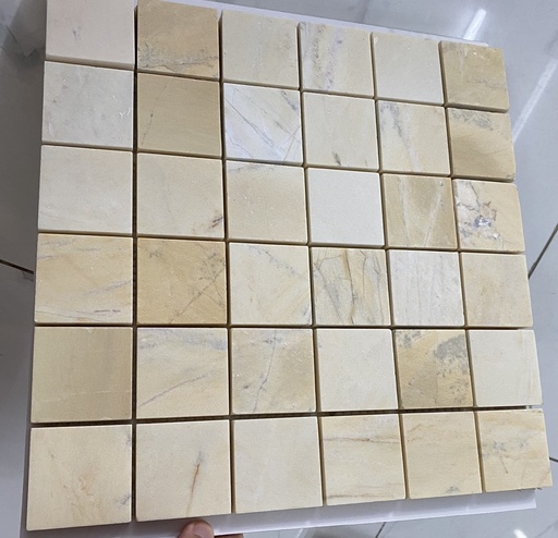 [Ref 10621] Mosaic đá marble chip 50x50x15mm