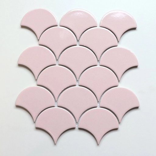 [EPINK20] Mosaic Vảy cá hồng trơn  KT vỉ 273x290mm EPINK20
