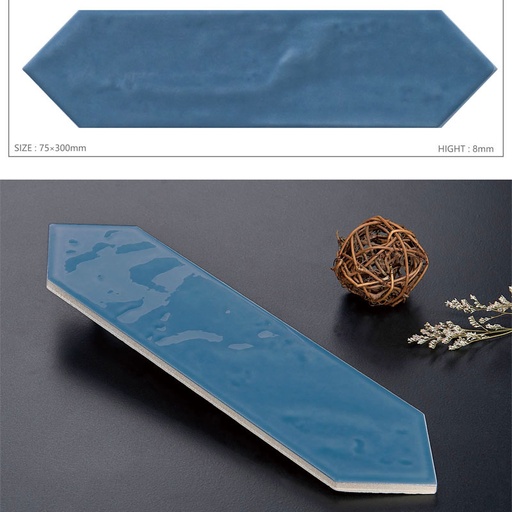 [990019] Gạch thẻ mũi tên KT 75x300mm mã 990019