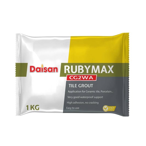 [RCM-C+(ghi)] Keo chà mạch Rubymax RCM-C màu ghi (Túi 1kg)