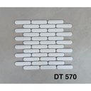 Gạch mosaic que đũa đầu tròn