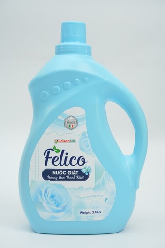 [FG02] Nước giặt Felico hương hoa thanh khiết 3.4kg - Xanh