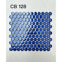 GẠCH MOSAIC CHẤM BI MÀU XANH DƯƠNG CB 128