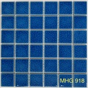 Gạch Mosaic Gốm Men Rạn 2 Lớp Màu Xanh Biển