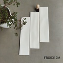 Gạch thẻ Việt Nam, Trắng kem bóng lượn, KT 75x300 mm, FB00312M_SA, Loại 1 (1 hộp/ 50 viên/ 1.125m2)