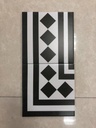 Gạch bông Trung Quốc, men mờ xương porcelain, KT 20x20, Góc LZ07 (1 hộp/25 viên/1m2)
