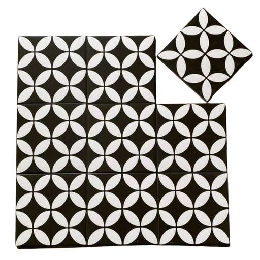 [REP07] Gạch Bông Trung Quốc, men mờ xương porcelain, KT 200x200, DC231(REP07) (1 hộp/25 viên/1m2)