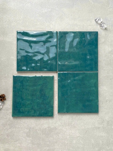 [IN121204] Gạch thẻ Trung Quốc, Xanh rêu bóng lượn, KT 120x120 mm, IN121204 (1 hộp/ 68 viên/ 1m2)