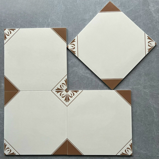 [DSF30638] Gạch bông Trung Quốc, men mờ xương porcelain, KT 300x300mm, DSF30638 (1 hộp/11 viên/1m2)