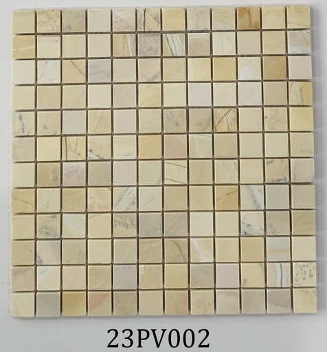 [DSH-23PV002] Đá Mosaic vàng chip vuông bóng 23PV002