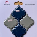 Mosaic Lồng Đèn Màu Xám Xanh Dương