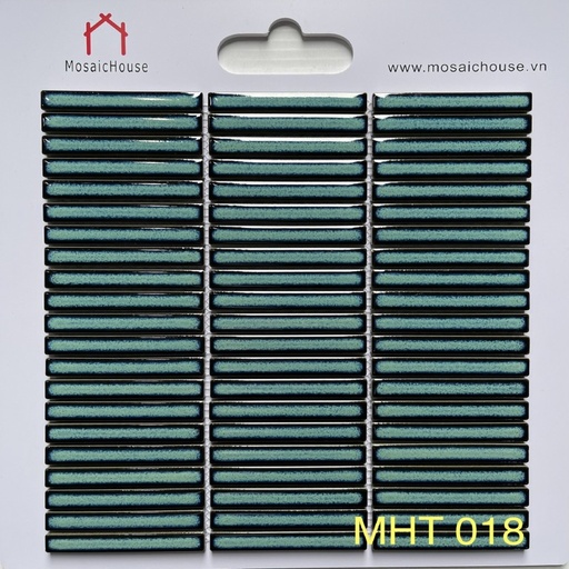 [MHT018] Gạch Mosaic Que Đũa Xanh Lá