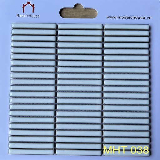 [MHT038] Gạch Mosaic Que Đũa Trắng