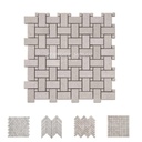 Gạch MOSAIC Đá Travertine Màu Kem Sáng