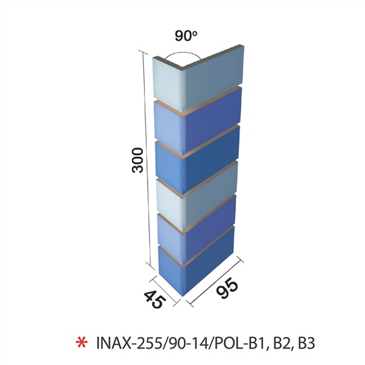 [INAX-255/90-14/POL-B1] GẠCH GÓC 255/90-14