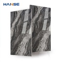 Gạch ốp lát nội thất kim loại 600*1200 men gốm giả đá cẩm thạch đen 600x1200